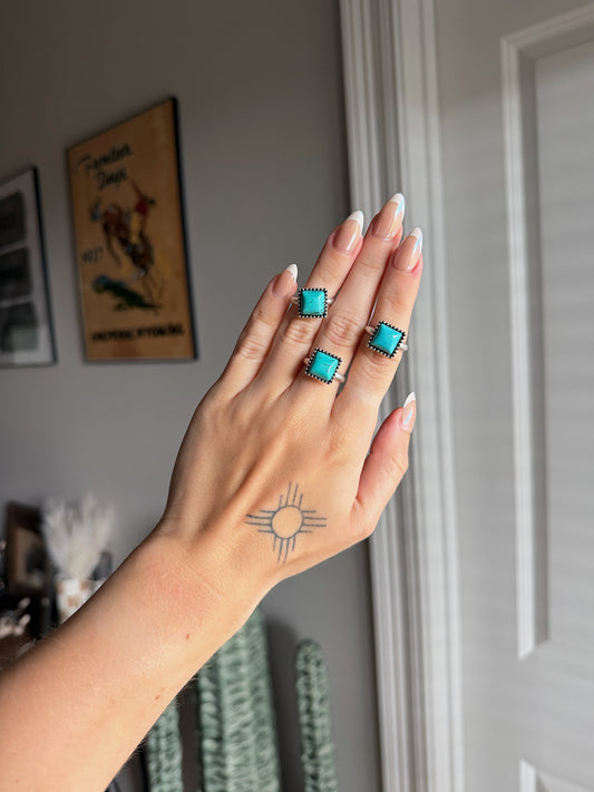 Turquoise Square Ring