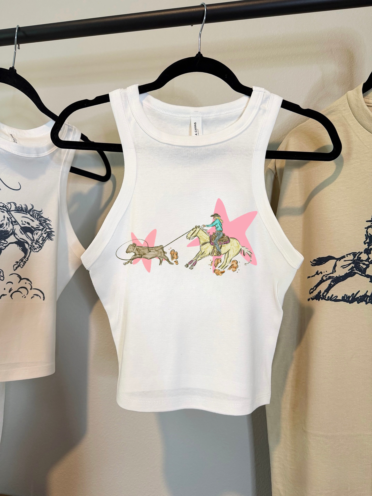 Cowgirl Roundup Cropped Tank