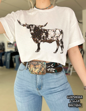Load image into Gallery viewer, Christmas Lights Longhorn Tee or Crewneck
