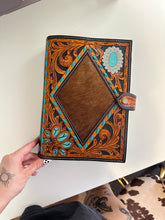 Load image into Gallery viewer, Tooled Leather Bible Cover (Style 1)
