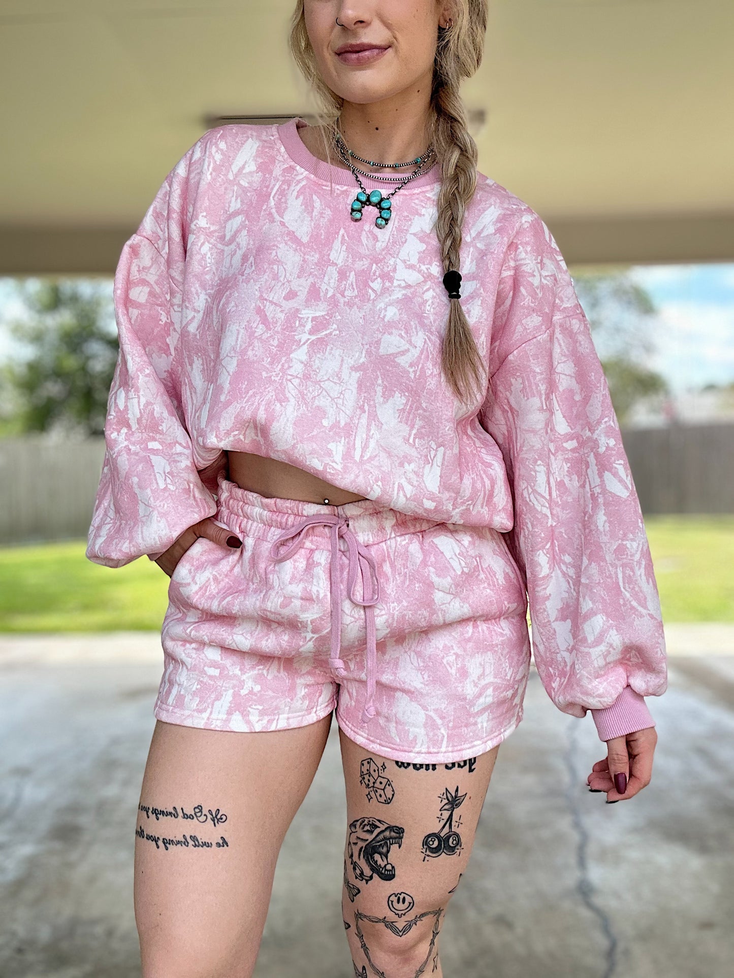 Pink Camo Matching Set