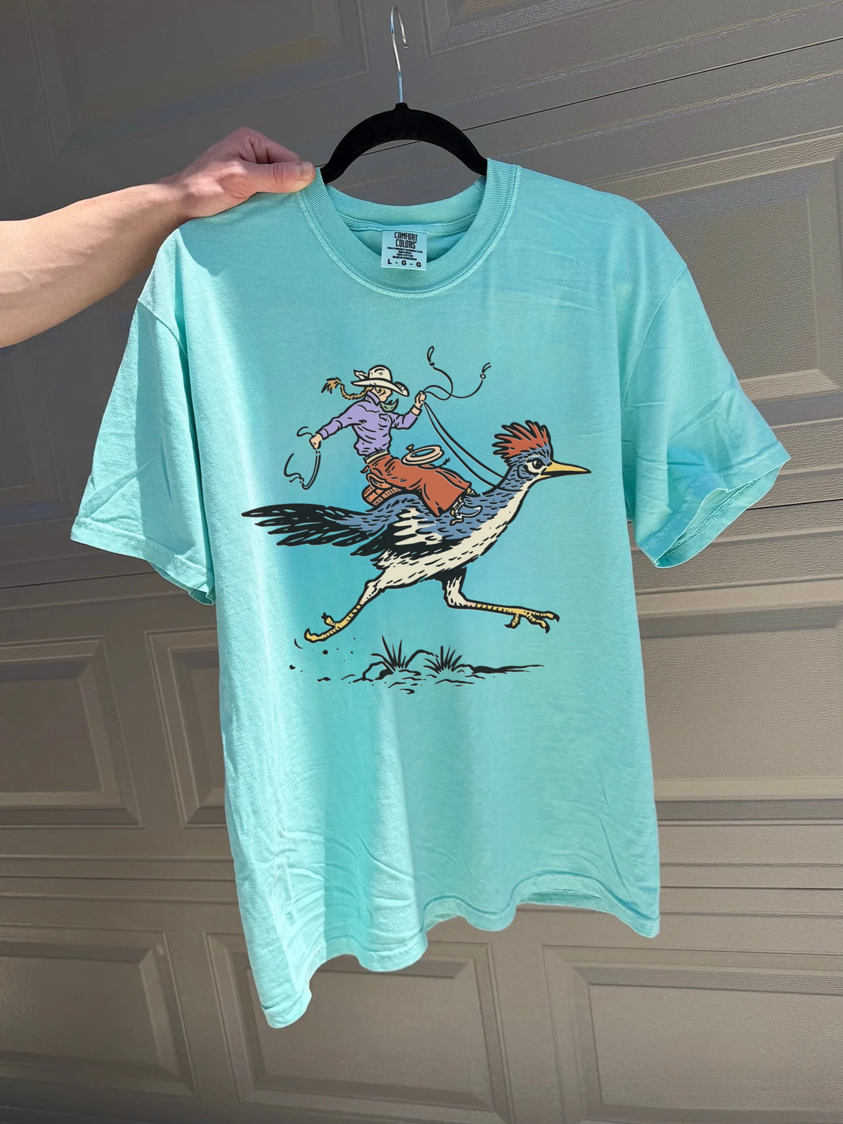 Cowgirl Roadrunner COMFORT COLORS TEE