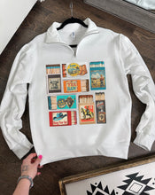 Load image into Gallery viewer, Vintage Western Matchbox Quarter Zip
