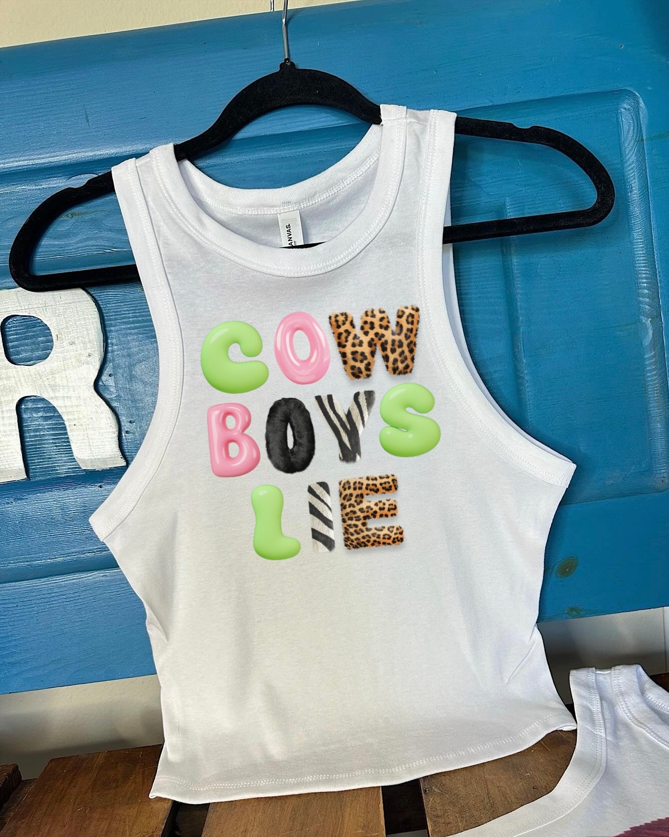 Cowboys Lie Cropped Tank