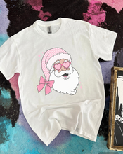 Load image into Gallery viewer, Pink Santa Tee or Crewneck

