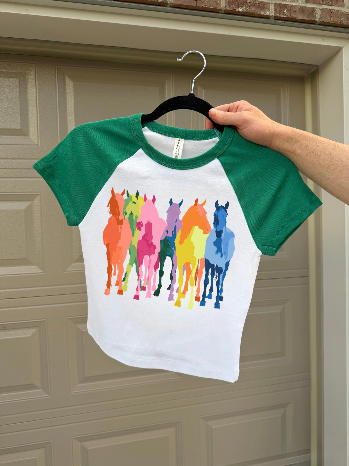 Neon Horses Baby Tee