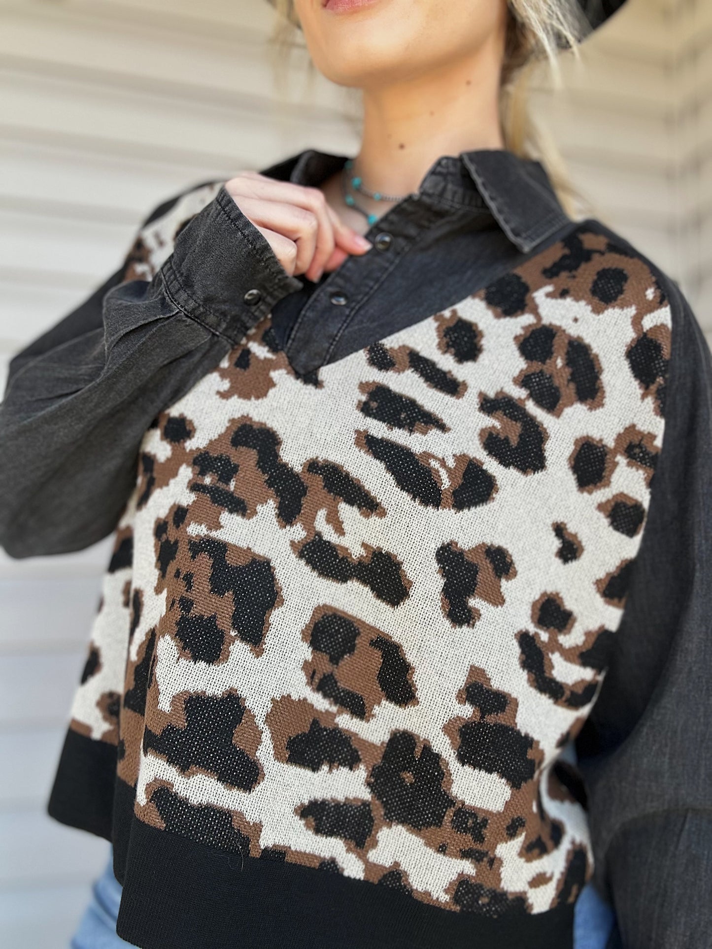The Doubleshift Top (Leopard)
