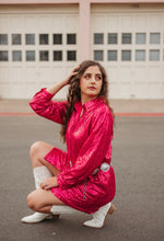 Load image into Gallery viewer, Pink Sequin Shirt Dress
