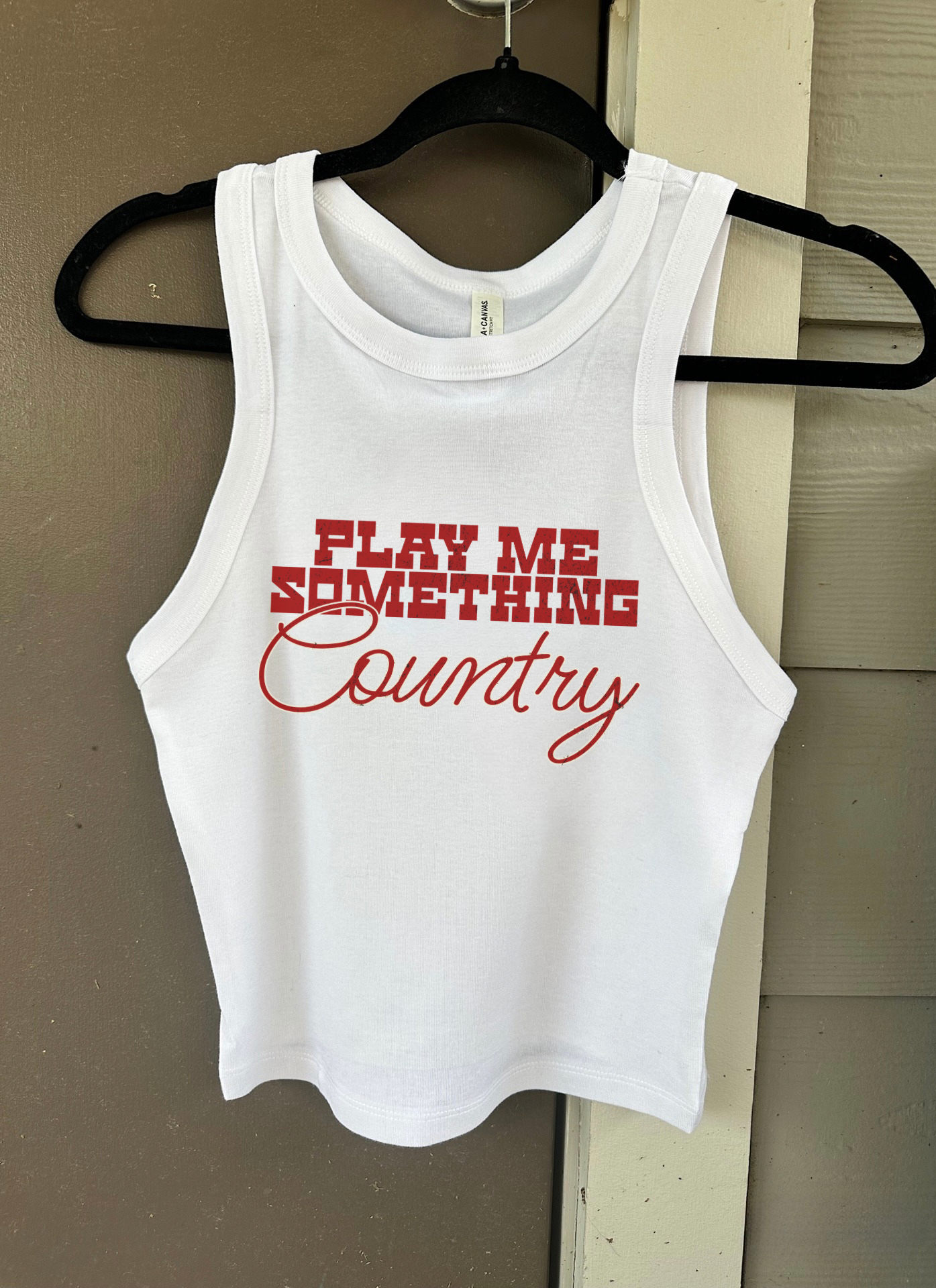 Play Me Something Country Cropped Tank