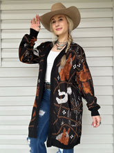 Load image into Gallery viewer, Spurs &amp; Saddles Cardigan
