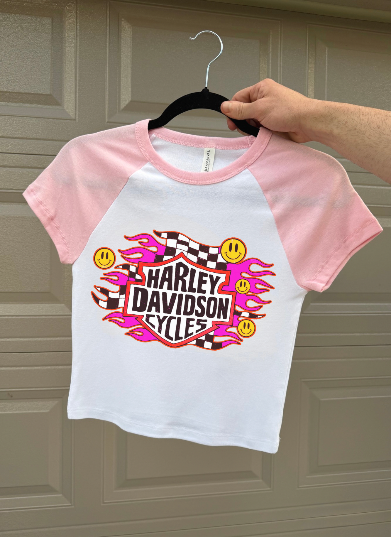 Smiley Face Harley Baby Tee
