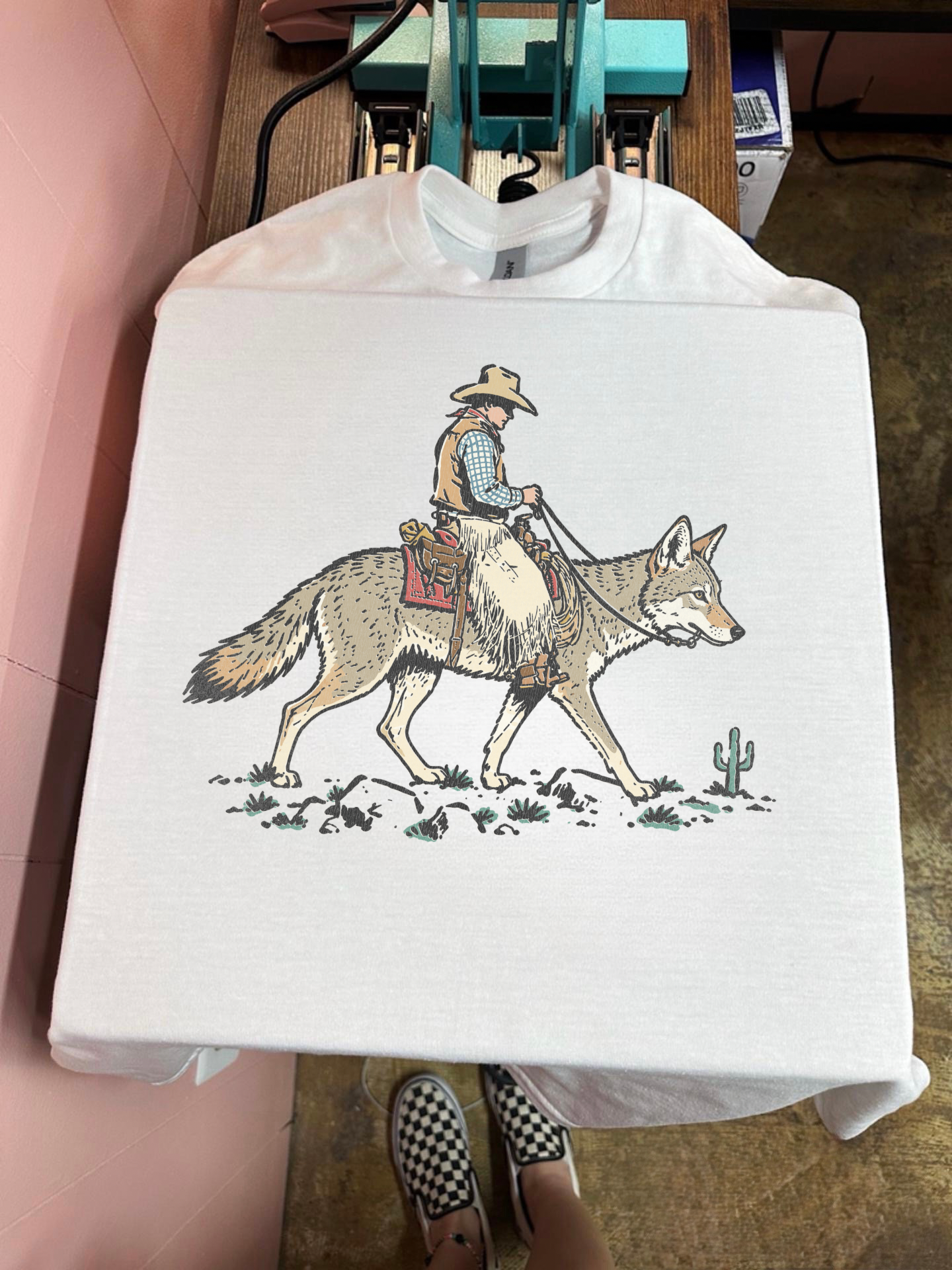 Coyote Cowboy TEE or CREWNECK