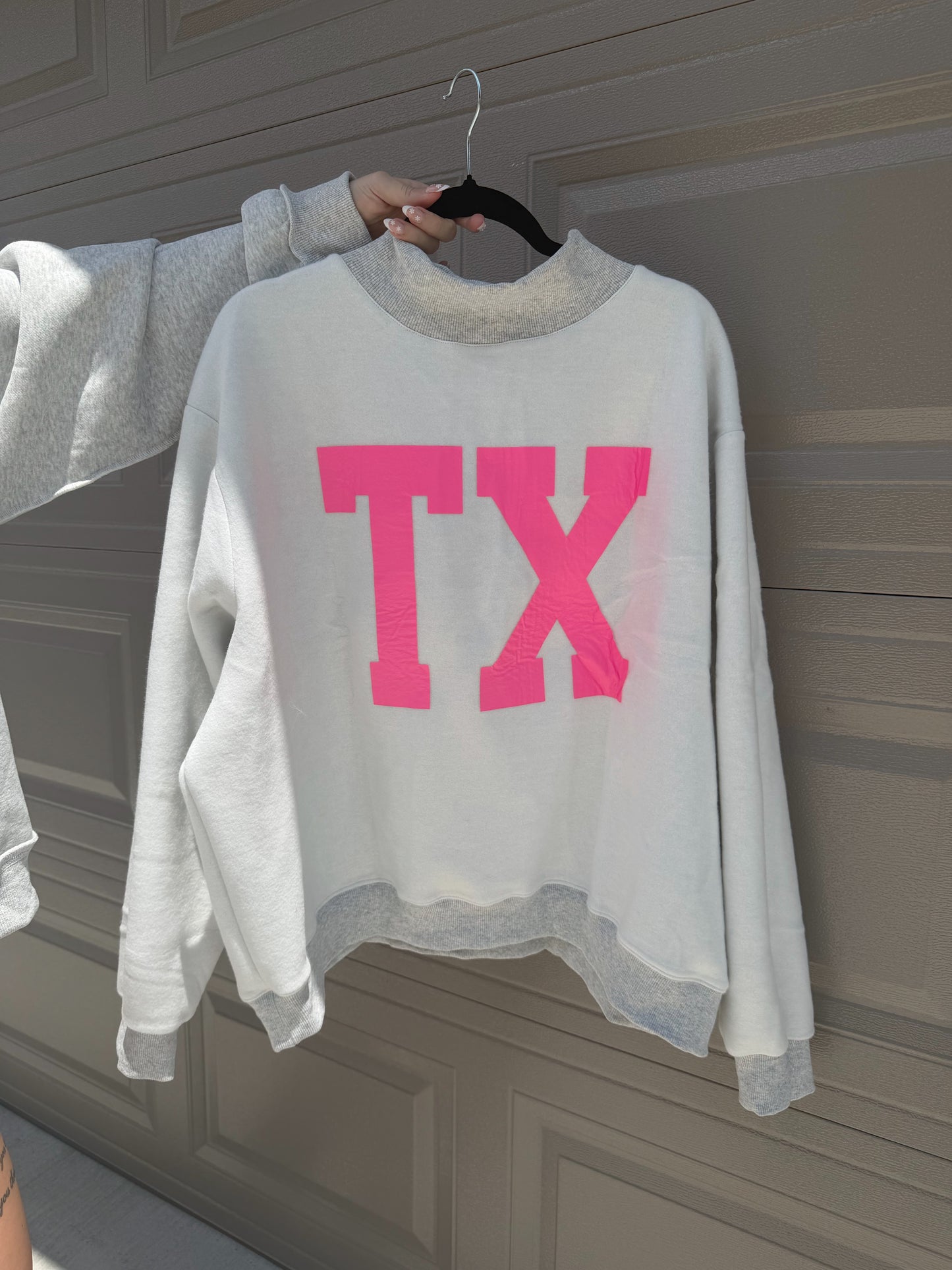 Texas Reversible Mock Neck Sweatshirt
