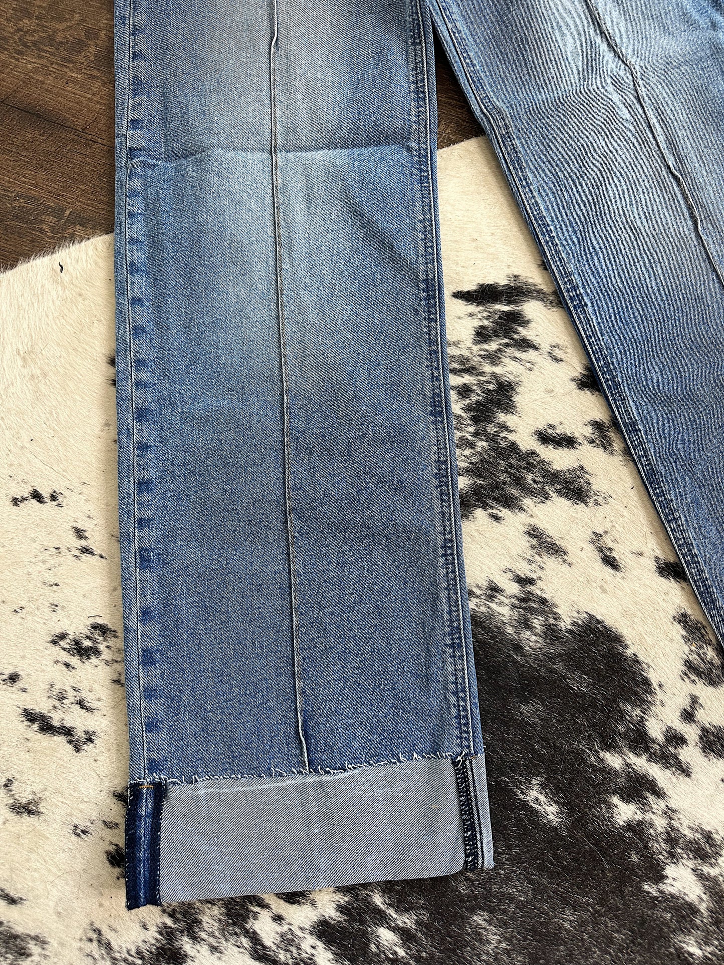 The Pin Stripe Cuff Jeans