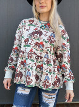 Load image into Gallery viewer, Cowboy Thingz Baby Doll Sweatshirt
