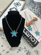 Load image into Gallery viewer, Turquoise Star Necklace
