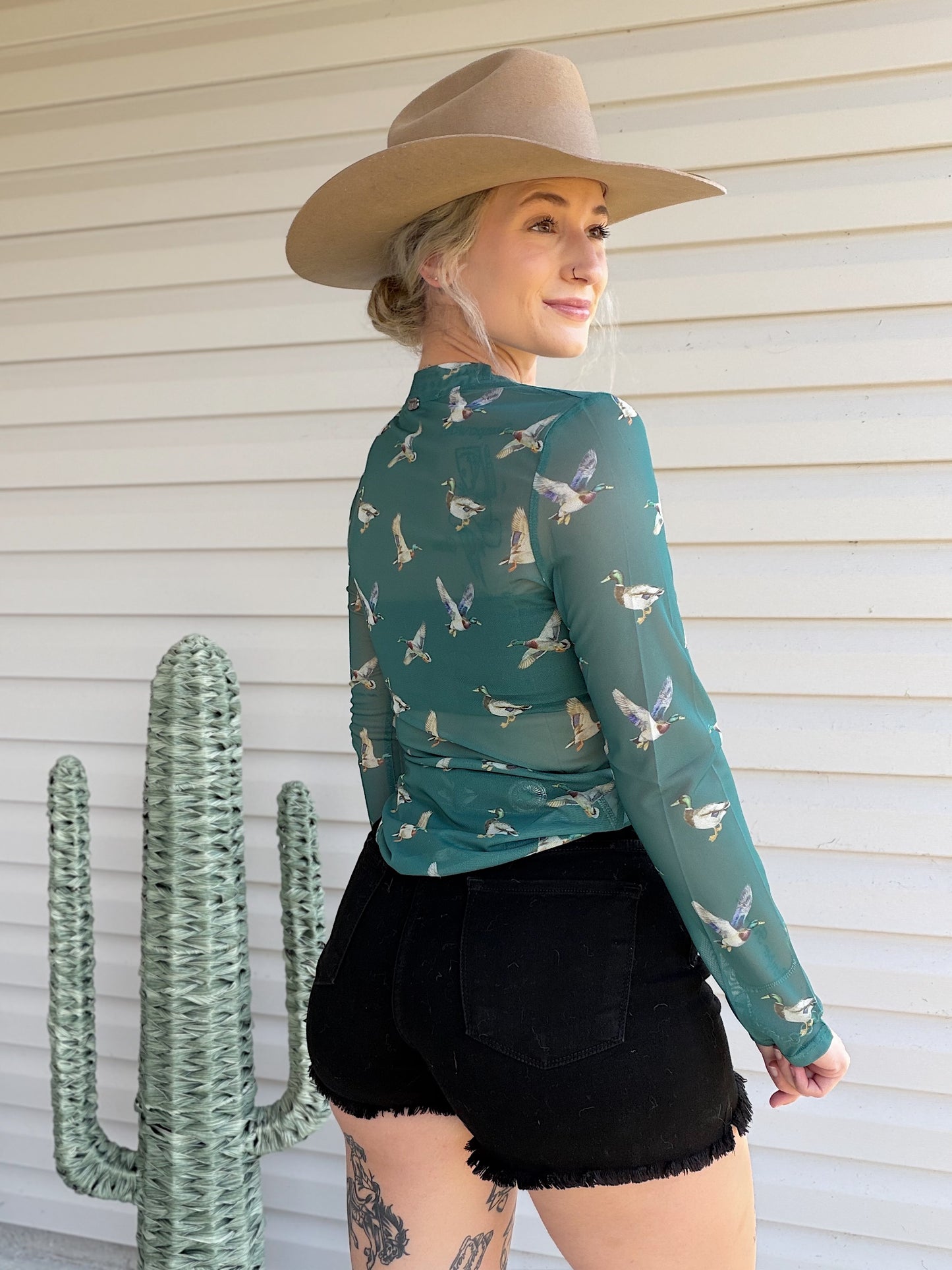 The Mallard Mesh Top
