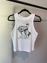Load image into Gallery viewer, Cowboy Doodle Cropped Tank
