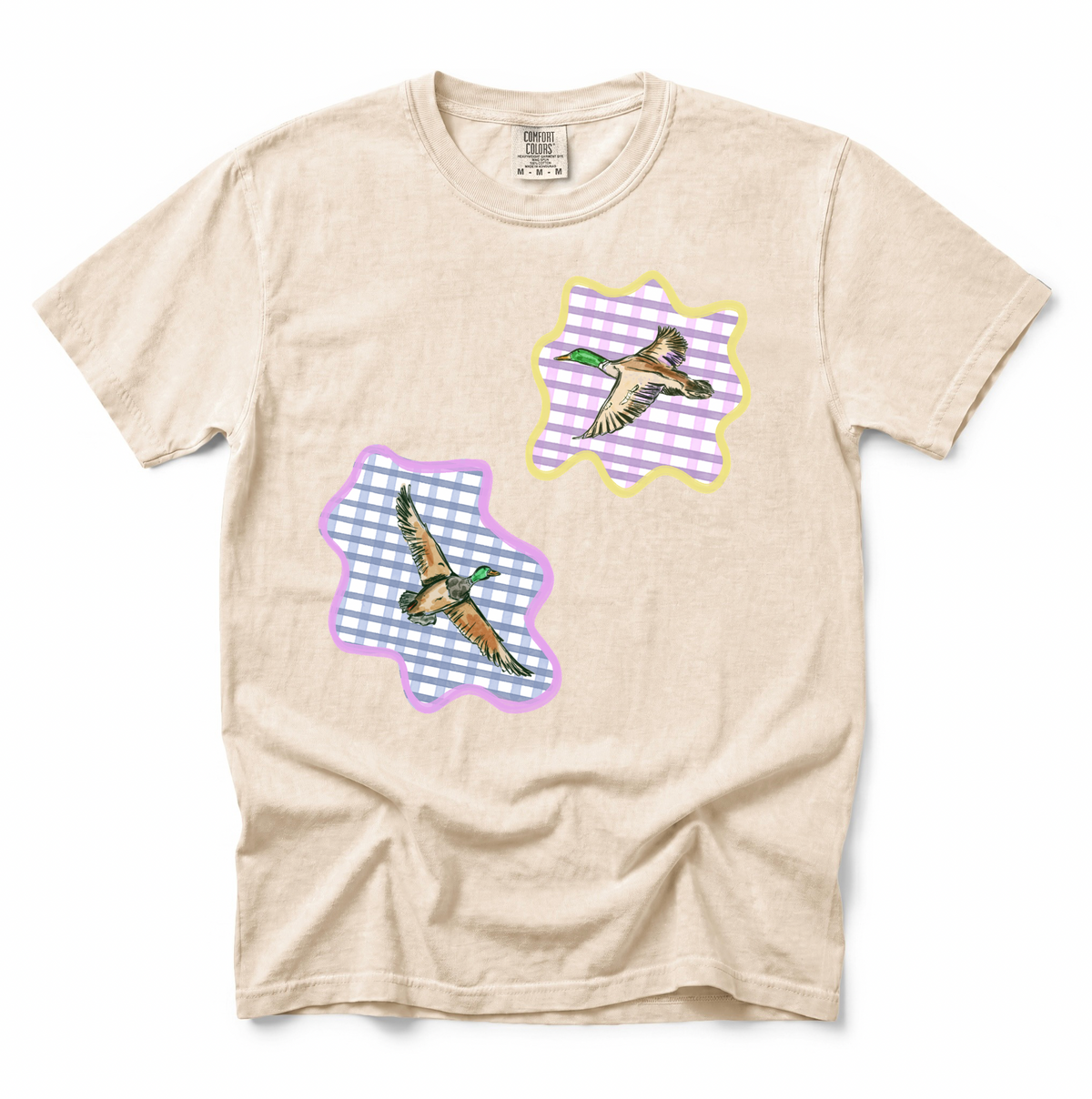 Gingham Mallards COMFORT COLORS TEE