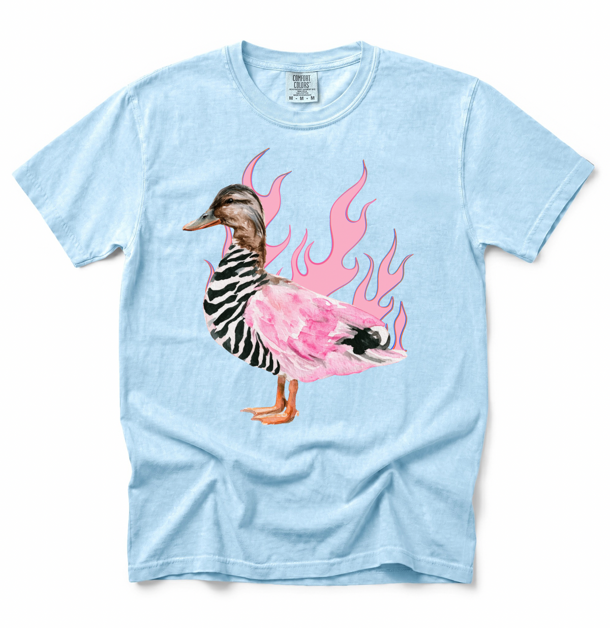 Pink Flame Mallard COMFORT COLORS TEE