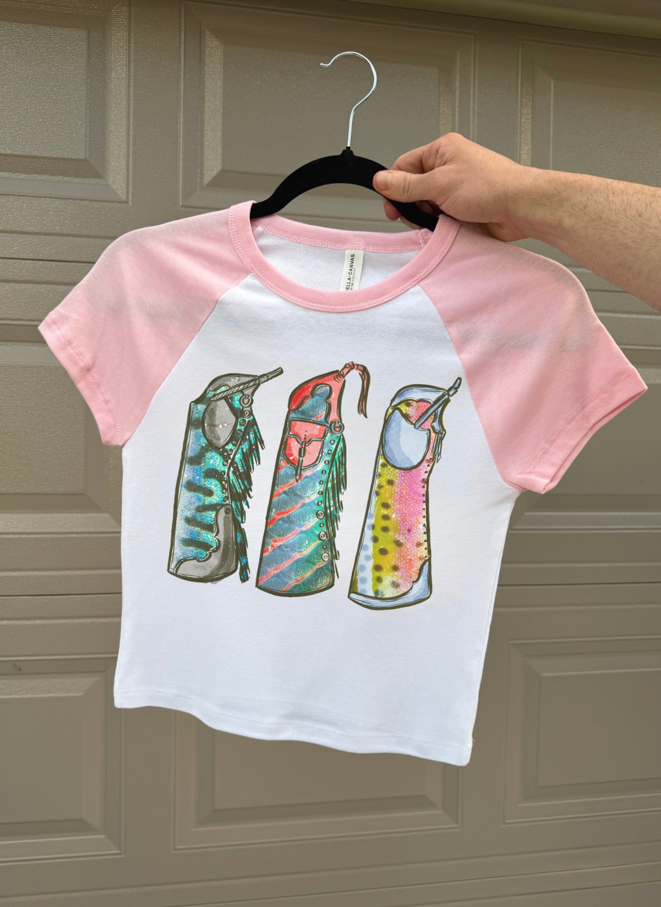 Fishie Print Chaps Baby Tee