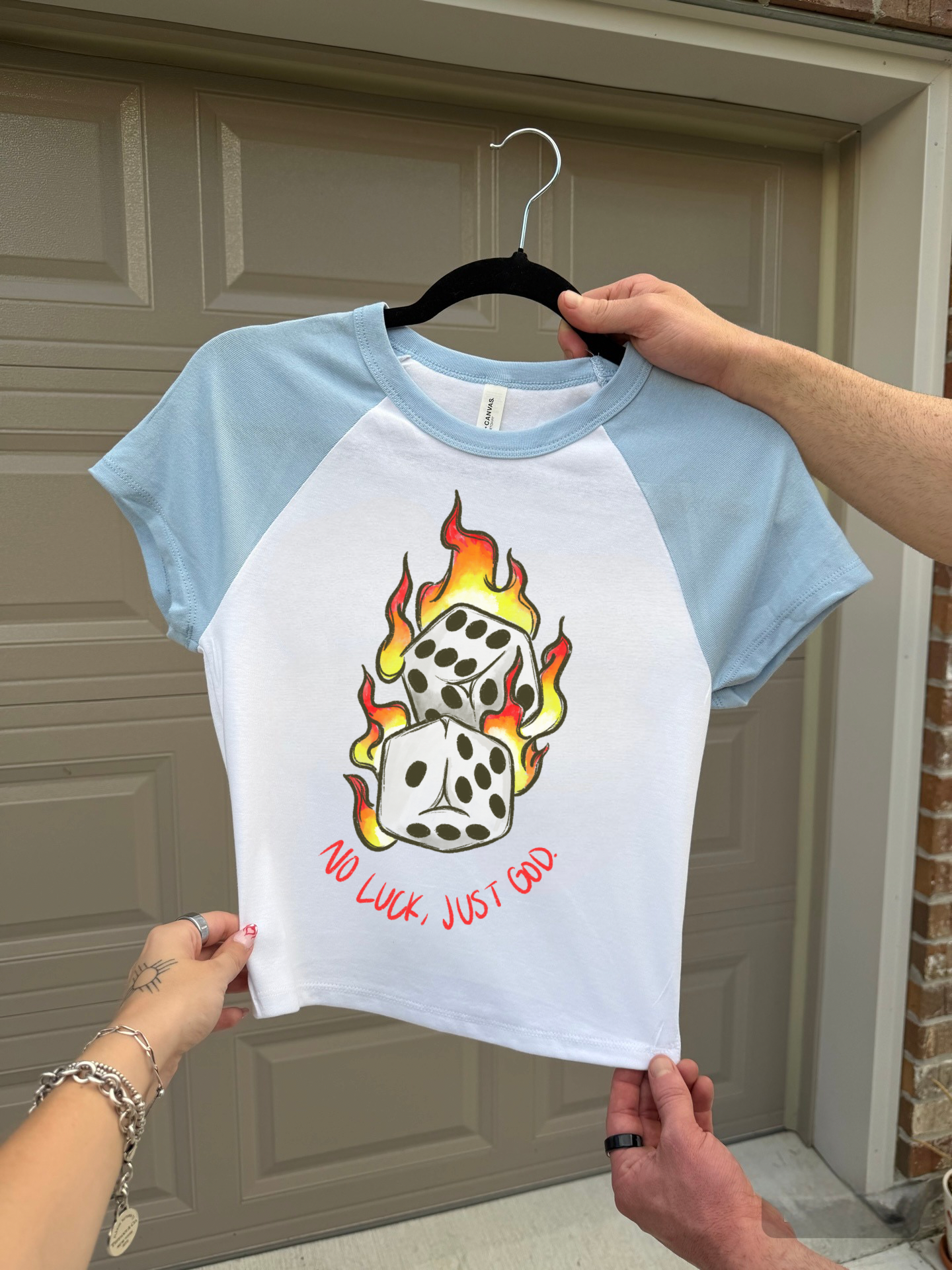 No Luck, Just God Baby Tee