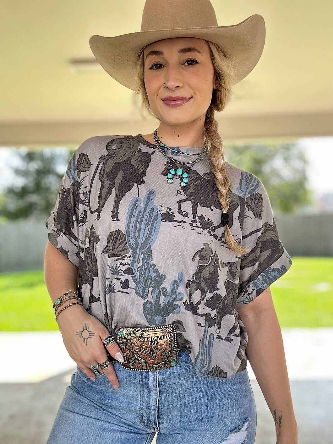 The Dusty Cactus Oversized Top
