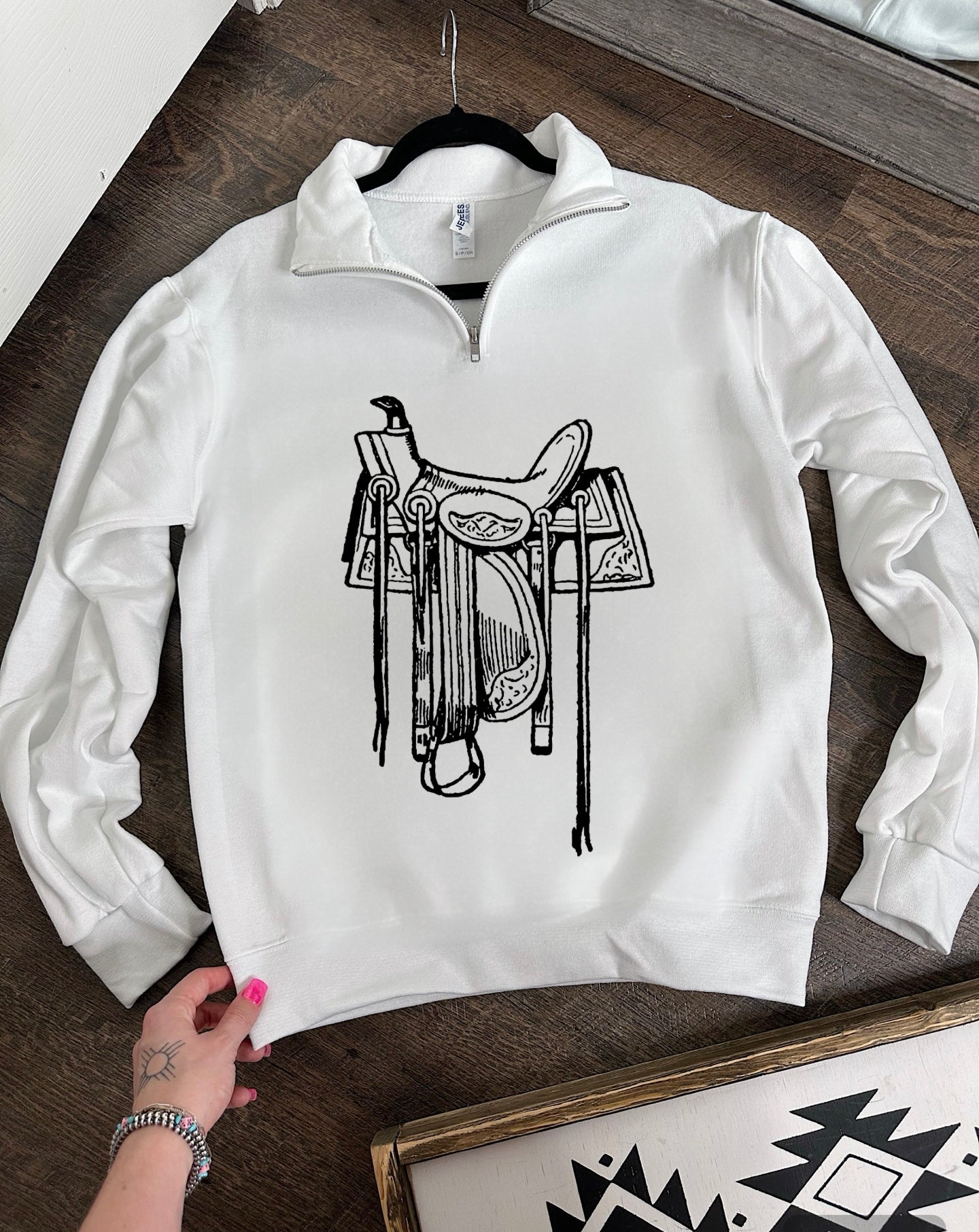 Saddle Quarter Zip