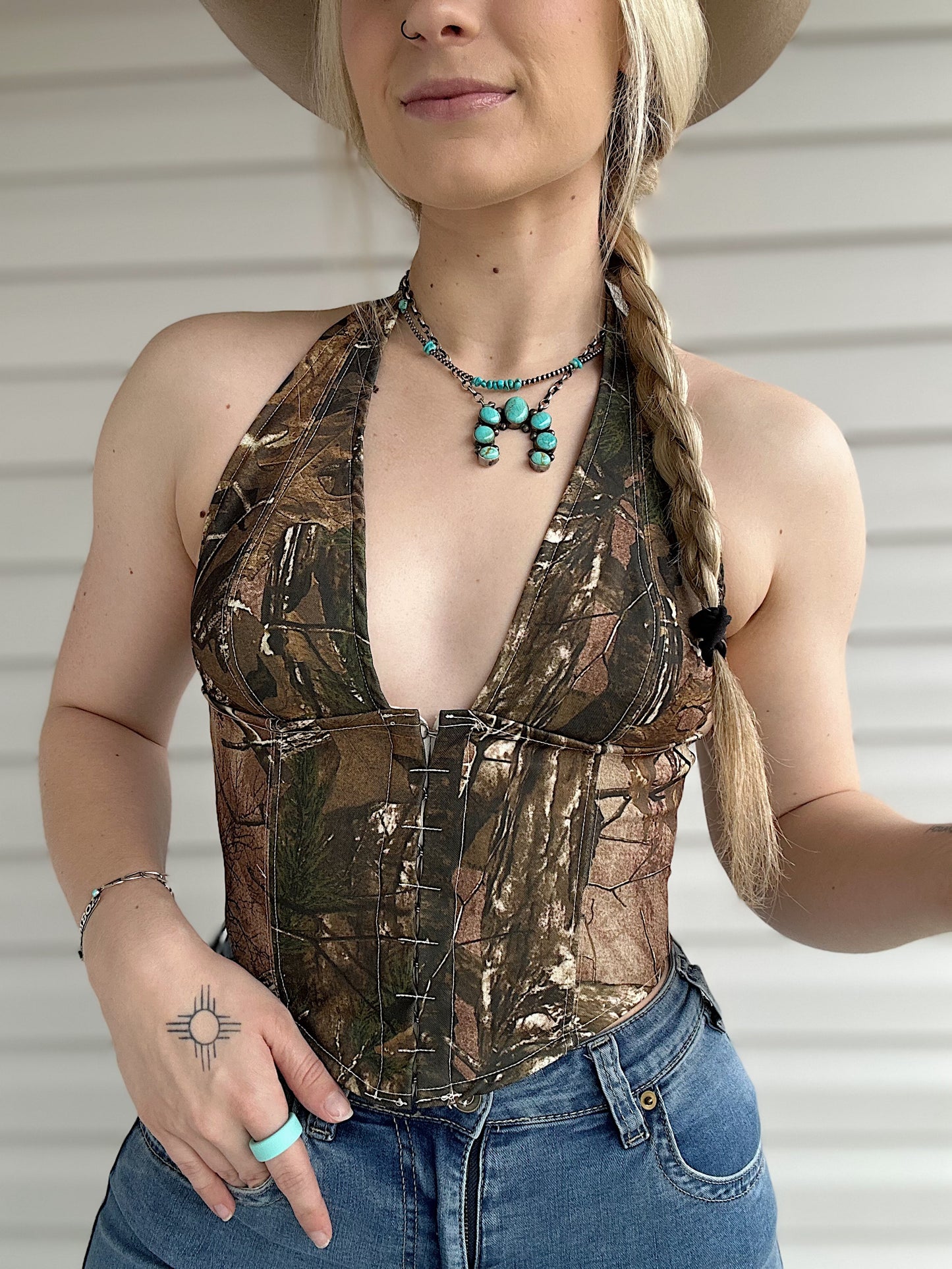 Camo Halter Top