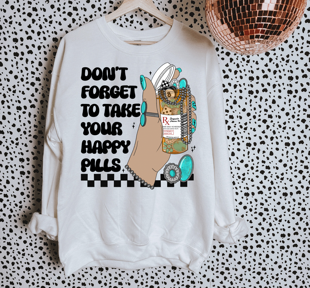 Happy Pills TEE or CREWNECK