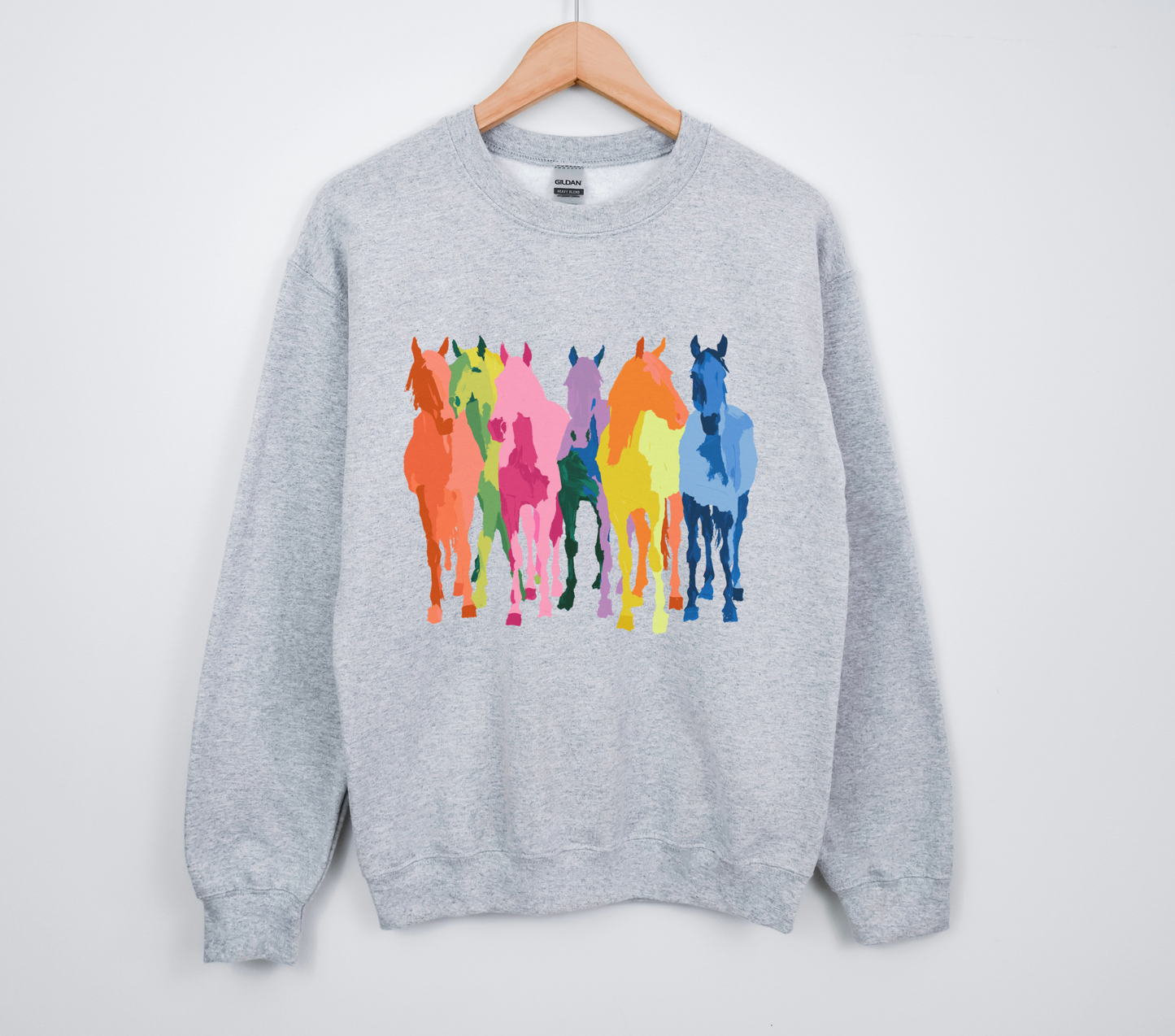 Neon Horses TEE or CREWNECK