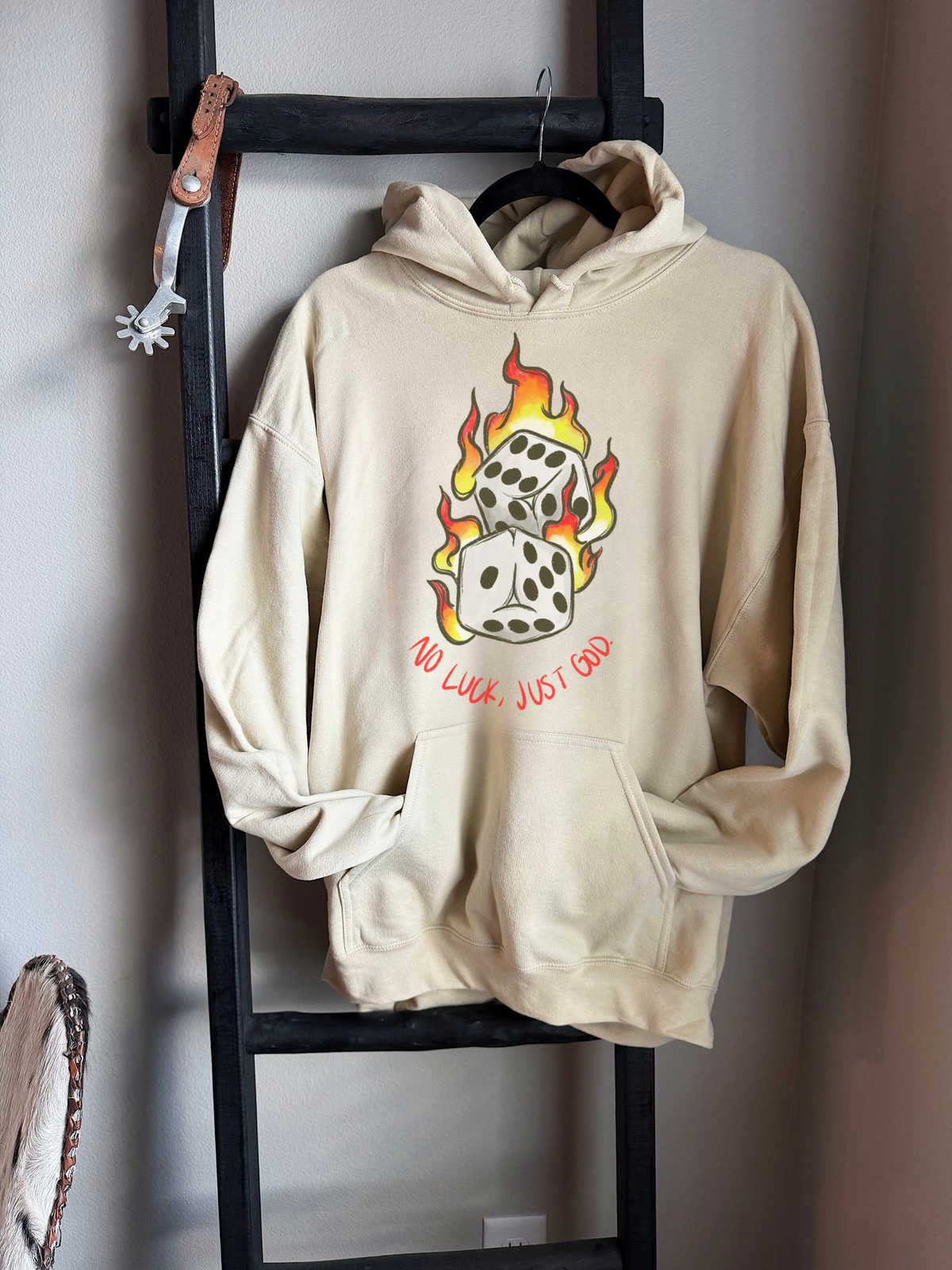 No Luck, Just God Hoodie