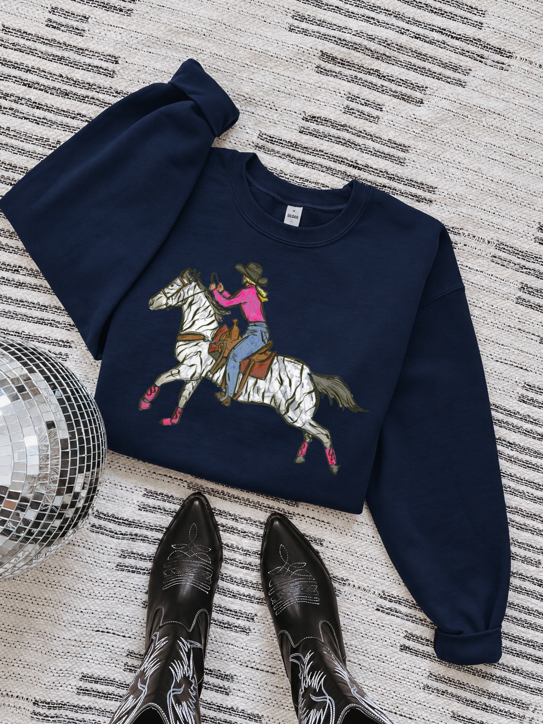 Cowgirl Chaos Crewneck