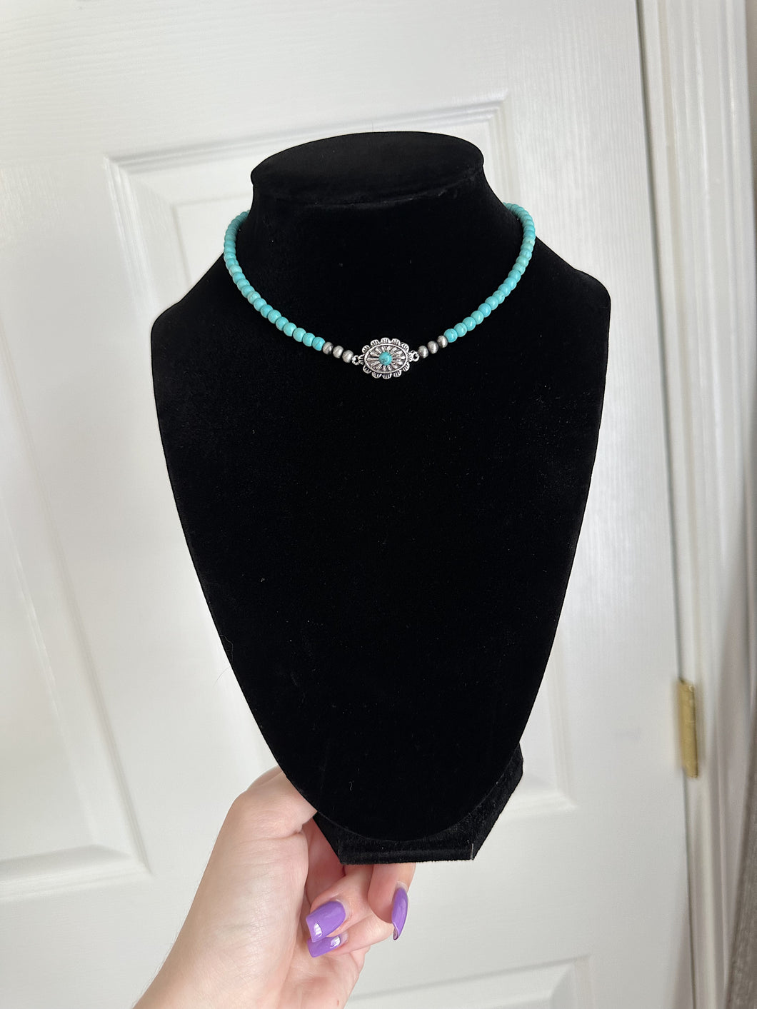 The Turquoise Concho Choker