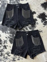 Load image into Gallery viewer, The Glam Shorts (Black)
