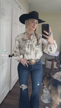 Load and play video in Gallery viewer, The Rowdy Rebel Tie Blouse
