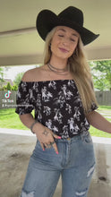 Load and play video in Gallery viewer, The Wild Pony Off The Shoulder Top
