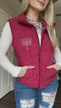 Load and play video in Gallery viewer, Maroon Boot Stitch Vest
