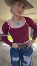 Load and play video in Gallery viewer, Two Tone Halter Long Sleeve
